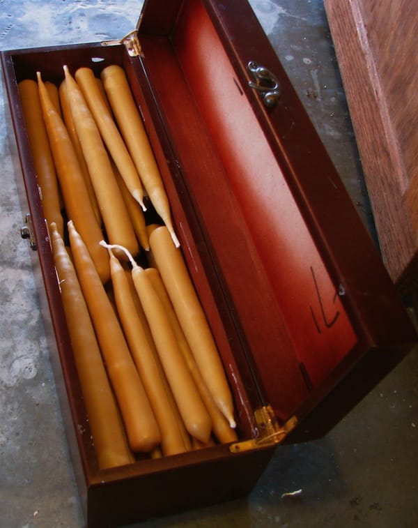box of candles