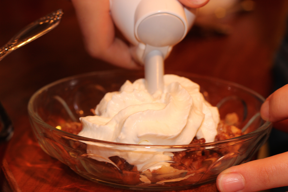 And of course there is always fresh whipped cream!
